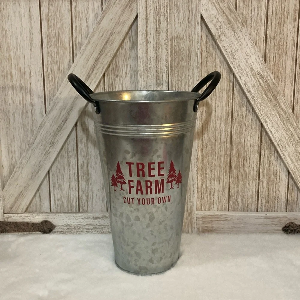 Target BP Christmas Tree Farm Metal Pail